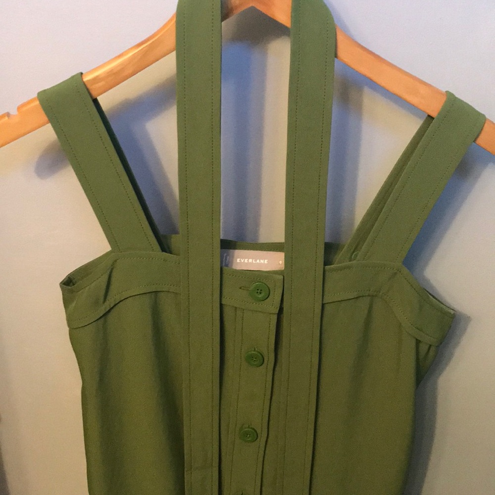 Everlane Japanese GoWeave Picnic Dress, Green, 0